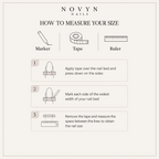 Novyn size guide v4 — how to measure your nails
