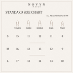 Novyn size guide v4 — standard size chart